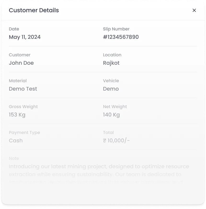 EasyMining quarry management platform — Compliance trail, automated